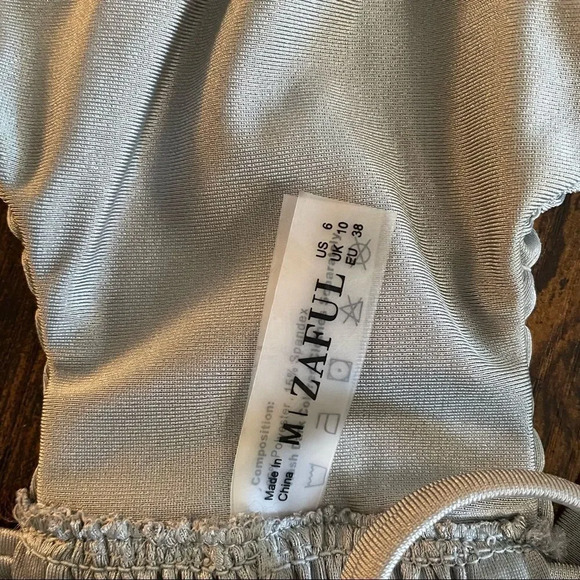 Zaful keyhole smocked string bikini top - Picture 6 of 8